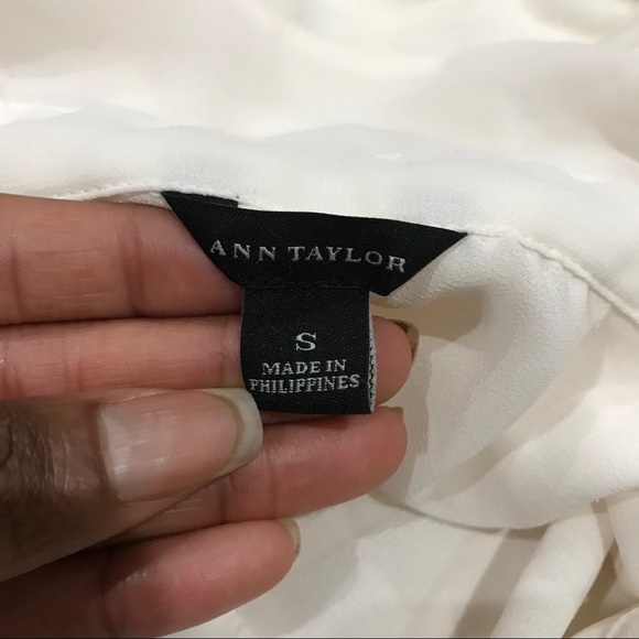 Ann Taylor Mixed Media Button Down Shirt Size S - Picture 6 of 11